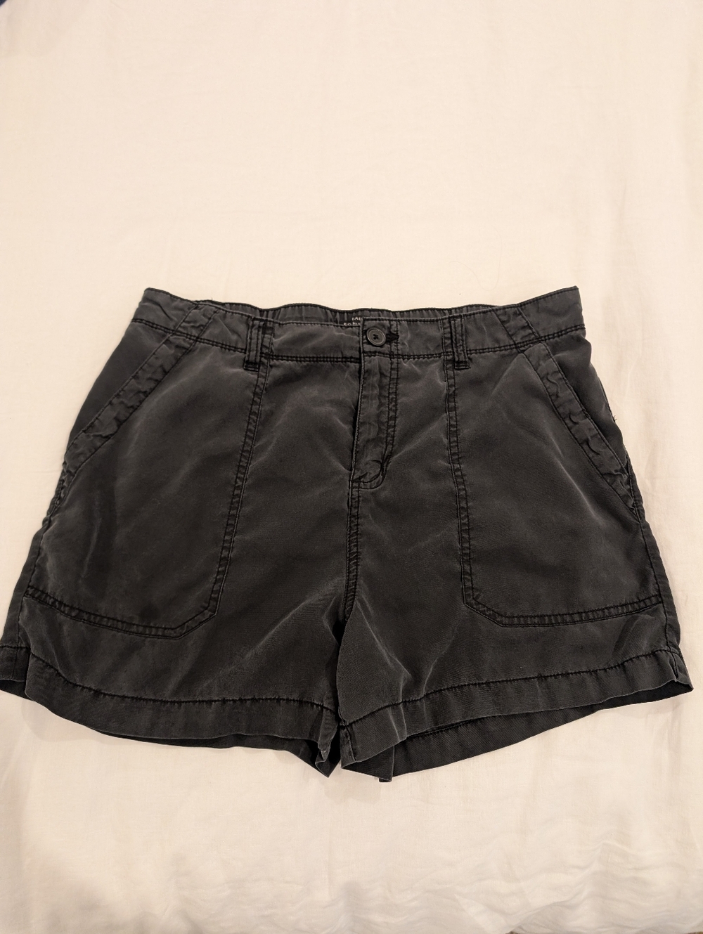 Sanctuary Washed Black Cargo Shorts